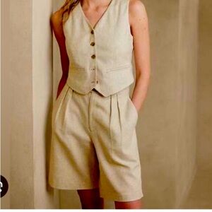 Banana Republic linen shorts size 10